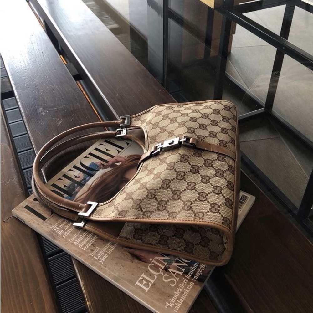 Gucci Brown Jackie Monogram Women's Bag - Picture 5 of 9